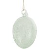 Clayre & Eef 6GL4449 Décoration Oeuf suspendu verre vert Ø 6x10 cm