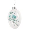 Clayre & Eef 6GL4464 Pendentif de Pâques oeuf verre Ø 5x8 cm