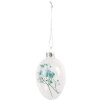 Clayre & Eef 6GL4464 Pendentif de Pâques oeuf verre Ø 5x8 cm