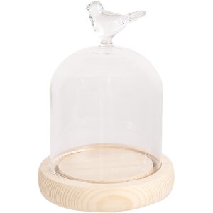 Clayre & Eef 6GL4472 Cloche en verre Ø10x14cm...