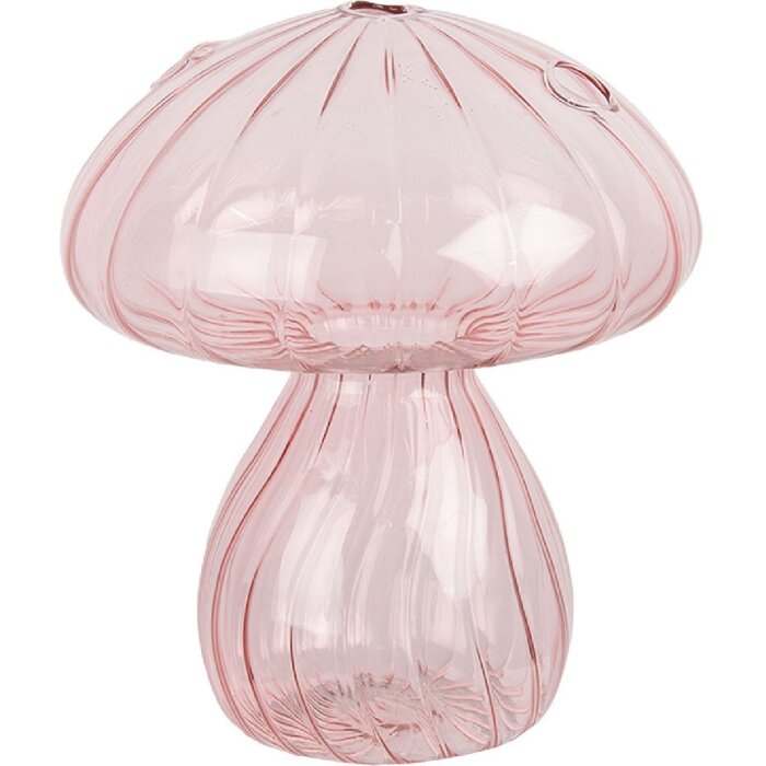 Clayre & Eef 6GL4474 Champignon décoratif rose Ø 13x15 cm