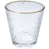 Clayre & Eef 6GL4877 Verre à boire bord doré 300 ml Ø 9x9 cm