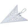 Clayre & Eef 6PA0510M Décoration étoile blanche 45x15x45 cm