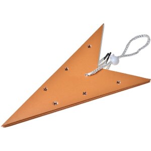 Clayre & Eef 6PA0513M Décoration étoile orange 45x15x45 cm