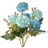 Clayre & Eef 6PL0265 Fleur artificielle 15x10x30 cm bleu vert