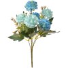 Clayre & Eef 6PL0265 Fleur artificielle 15x10x30 cm bleu vert