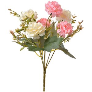 Clayre & Eef 6PL0266 Fleur artificielle rose/blanche...