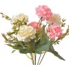 Clayre & Eef 6PL0266 Fleur artificielle rose/blanche 15x10x30 cm