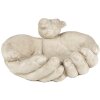 Clayre & Eef 6TE0502 Mangeoire pour oiseaux en forme de main Beige 23x21x9 cm