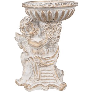 Clayre & Eef 6TE0506 Pot de fleurs ange blanc antique...