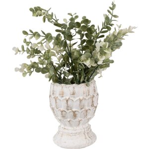 Clayre & Eef 6TE0510S Pot de fleurs blanc Ø...