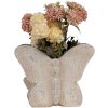 Clayre & Eef 6TE0514 Pot de fleurs papillon beige 24x10x19 cm