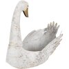 Clayre & Eef 6Y5513 Porte-plantes Cygne blanc 44x26x43 cm