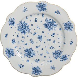 Clayre & Eef BRBDP Petite assiette Porcelaine Blanc...