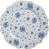 Clayre & Eef BRBFP Grande assiette Ø 27x2 cm Blanc Bleu Porcelaine