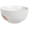 Clayre & Eef BSLCBO Bol de soupe blanc marron Ø 14x7 cm 500 ml