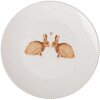 Clayre & Eef BSLCDP Petite assiette Blanc Marron Ø 20x2 cm Porcelaine