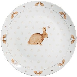 Clayre & Eef BSLCFP Grande assiette Blanc Marron...