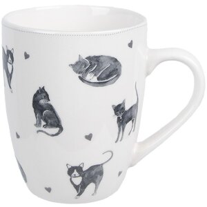 Clayre & Eef CAKYMU Tasse blanche 12x8x10 cm 350 ml...