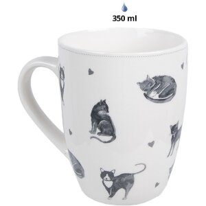 Clayre & Eef CAKYMU Tasse blanche 12x8x10 cm 350 ml...