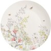 Clayre & Eef Grande assiette Botanique Porcelaine blanche Ø 26x2 cm