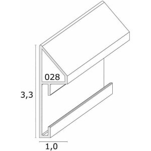 Deknudt S028A1 Cadre en verre or Barre en aluminium Effet photo flottant 15x20cm 20x25cm