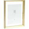 Deknudt S028A1 Cadre en verre or Barre en aluminium Effet photo flottant 15x20cm 20x25cm