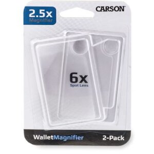 Loupe de poche Carson WM-01 2,5x 6x loupe de la taille...