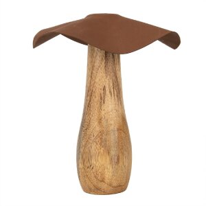 Clayre & Eef 6H2387L Décoration Champignon Marron Ø 16x19 cm