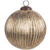 Clayre & Eef 6GL4549S Boule de Noël Couleur or Ø 10x10 cm Style classique