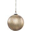 Clayre & Eef 6GL4549XL Boule de Noël Couleur or Ø 24x24 cm Style classique