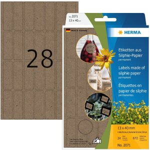 HERMA 2071 Étiquettes polyvalentes 12x40mm papier...