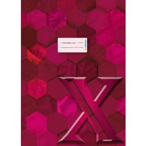 HERMA 20094 Protège-cahier carton X A4 bordeaux