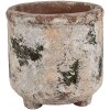 Clayre & Eef 6TE0525L Pot de fleurs Terracotta Beige Vert Ø 17x17 cm style rustique