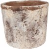 Clayre & Eef 6TE0526L Pot de fleurs Terracotta Beige Ø 16x14 cm style rustique