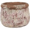 Clayre & Eef 6TE0527S Pot de fleurs terre cuite beige Ø 13x9 cm style rustique