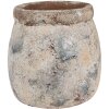 Clayre & Eef 6TE0535 Pot de fleurs Terracotta Beige Bleu Ø 14x14 cm style rustique