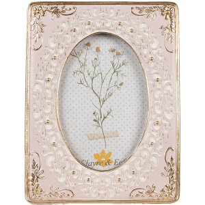 Clayre & Eef 2F1146 Cadre photo rose or 15x2x20 cm...