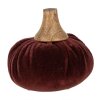 Clayre & Eef 65411 Déco Citrouille Rouge Ø 9x8 cm Style campagne