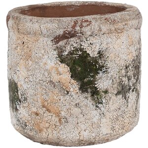 Clayre & Eef 6TE0516S Pot de fleurs terre cuite beige...