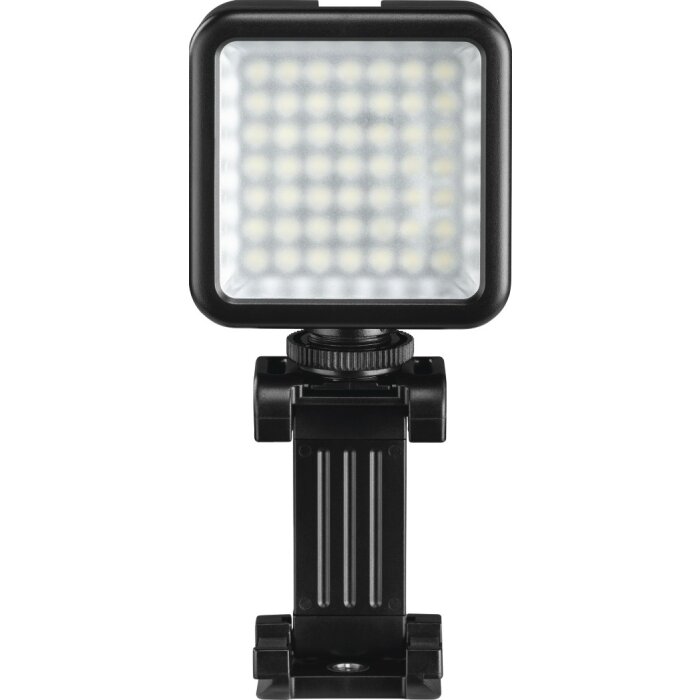 Hama 49BD Lampe LED pour smartphones Caméras photo vidéo à intensité variable Fonctionnement sur piles