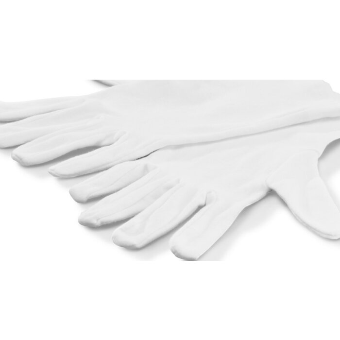 Hama Gants en coton blanc taille XL 1 paire pour laboratoire et ménage