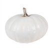 Clayre & Eef 6PR4370 Potiron décoratif blanc polyrésine Ø 17x13 cm