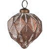 Clayre & Eef 6GL4504 Boule de Noël 29x28x8 cm Ø 5x8 cm Set 12 Marron