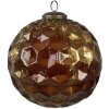 Clayre & Eef 6GL4511 Boule de Noël marron or Ø15cm 4er Set