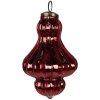 Clayre & Eef 6GL4523 Boule de Noël rouge Ø 9x14 cm