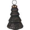 Clayre & Eef 6GL4679 Boule de Noël Ø 6x9 cm Noir