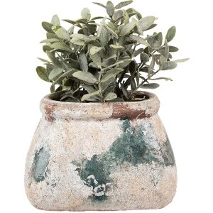 Clayre & Eef 6TE0536M Pot de fleurs beige vert...