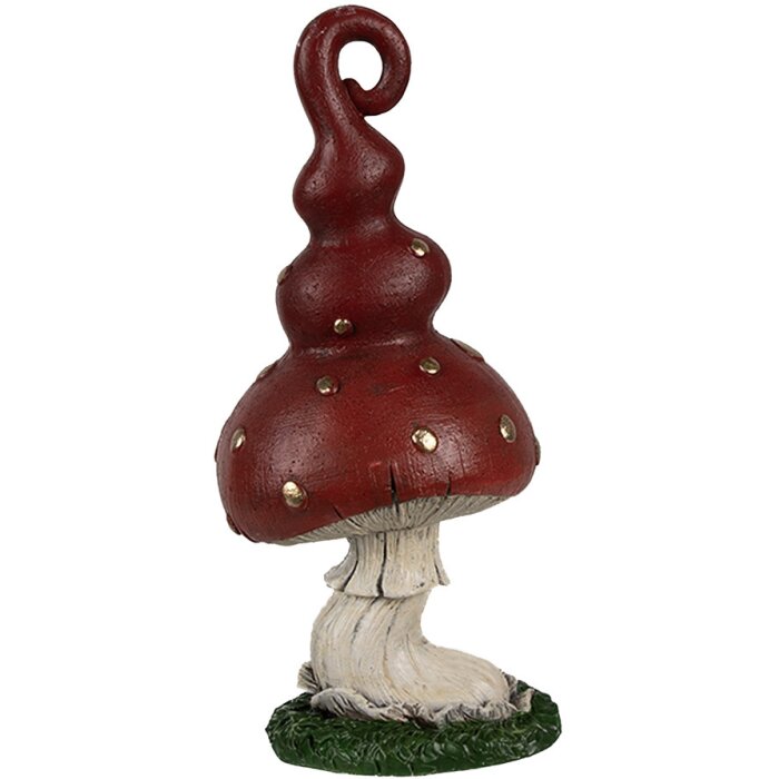 Clayre & Eef 6PR4159 Décoration champignon rouge 8x6x17 cm