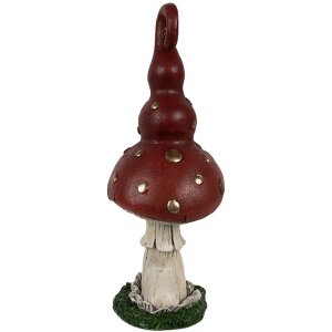 Clayre & Eef 6PR4159 Décoration champignon rouge 8x6x17 cm